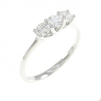 750WG ダイヤモンド リング 0.15CT