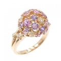 K18PG スター サファイヤ リング 2.25CT