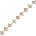 K18PG フラワー ダイヤモンド ブレスレット 2.00CT