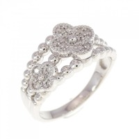 K18WG ダイヤモンド リング 0.16CT