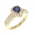 K18YG サファイヤ リング 0.77CT