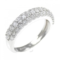 PT パヴェ ダイヤモンド リング 0.60CT