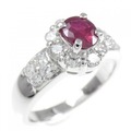 PT ルビー リング 0.62CT
