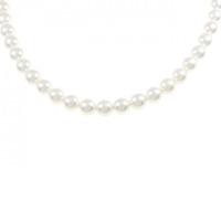 シルバークラスプ アコヤパール ネックレス 6.0-6.5mm