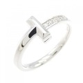 ティファニー Tワン リング 0.08CT