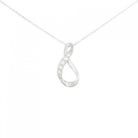 K18WG ダイヤモンド ネックレス 0.15CT