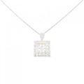K18WG/K18YG ダイヤモンド ネックレス 0.20CT