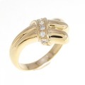 K18YG ダイヤモンド リング 0.08CT