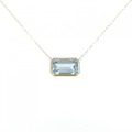 【リメイク】K18YG アクアマリン ネックレス 1.66CT