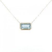 【リメイク】K18YG アクアマリン ネックレス 1.66CT