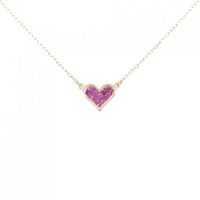 K10PG ハート ルビー ネックレス 0.27CT