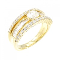 K18YG ダイヤモンド リング 0.448CT L SI1 オーバルカット