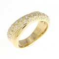 750YG ダイヤモンド リング 0.37CT