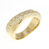 750YG ダイヤモンド リング 0.37CT