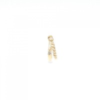 K10YG ダイヤモンド イヤーカフ 片耳 0.02CT