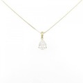 K18YG ダイヤモンド ネックレス 1.009CT G SI2 ペアシェイプ