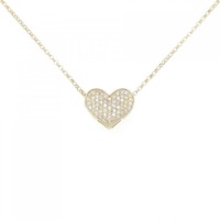K18YG ハート ダイヤモンド ネックレス 0.50CT