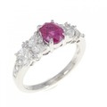 PT ルビー リング 0.84CT