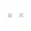 K18WG ダイヤモンド ピアス 0.70CT