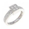 750WG ダイヤモンド リング 0.45CT