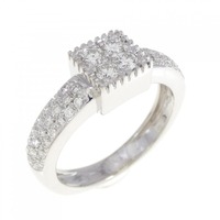 750WG ダイヤモンド リング 0.45CT