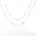 K18WG ダイヤモンド ネックレス 1.00CT