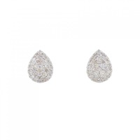 K18WG ダイヤモンド ピアス 1.00CT