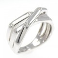 K18WG ダイヤモンド リング 0.08CT