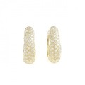 K18YG パヴェ ダイヤモンド ピアス 2.00CT