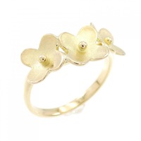 K18YG フラワー リング