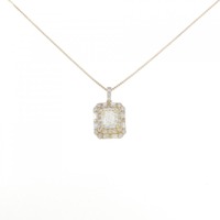 【新品】K18YG ダイヤモンド ネックレス 1.013CT VLY SI2 ファンシーカット