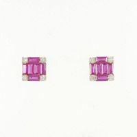 【新品】K18YG ルビー ピアス 1.16CT