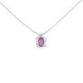 750WG ルビー ネックレス 0.65CT