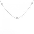 K18WG ダイヤモンド ネックレス 1.00CT