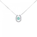 K18WG パライバトルマリン ネックレス 0.42CT