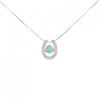 K18WG パライバトルマリン ネックレス 0.42CT
