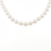 シルバークラスプ アコヤパール ネックレス 7.5-8.0mm