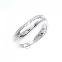 K18WG ダイヤモンド ピンキーリング 0.07CT