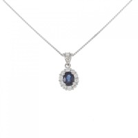 PT サファイヤ ネックレス 0.72CT