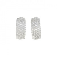 PT パヴェ ダイヤモンド ピアス 2.00CT