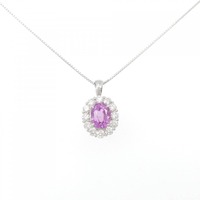 【リメイク】PT サファイヤ ネックレス 2.85CT スリランカ産