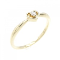 K10YG ハート ダイヤモンド リング 0.02CT