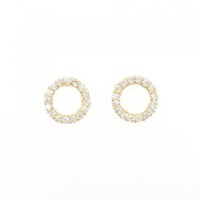 K18YG ダイヤモンド ピアス 0.40CT