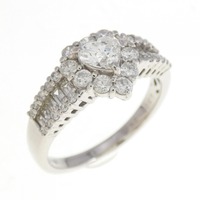 PT ハート ダイヤモンド リング 0.302CT
