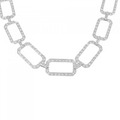 K18WG ダイヤモンド ネックレス 4.45CT