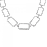 K18WG ダイヤモンド ネックレス 4.45CT