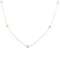 K18YG ダイヤモンド ネックレス 0.35CT