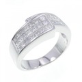 K18WG パヴェ ダイヤモンド リング 1.00CT