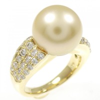 K18YG 白蝶パール リング 11.3mm