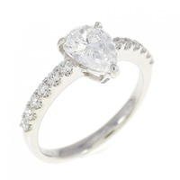 【リメイク】PT ダイヤモンド リング 1.013CT D SI2 ペアシェイプ